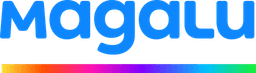 Logo da empresa “Magazine Luiza”, escrito “Magalu” Logo da empresa "Magazine Luiza" escrito "Magalu"