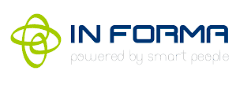Logo da empresa “IN-FORMA powered by smart people” Logo da empresa "IN-FORMA powered by smart people"