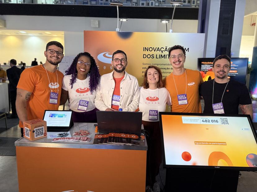 CESAR leva inovação ágil e educação ao Agile Trends Imagem Ilustrativa do card CESAR leva inovação ágil para o setor público no Agile Trends e apresenta cases de educação e transformação corporativa